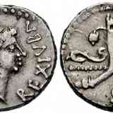 Iuba II denario de plata